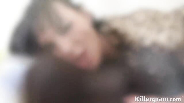 Blurry closeup of Leena A in seductive pose, Killergram HD video