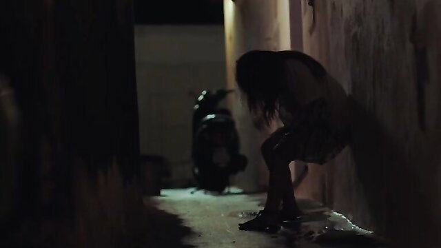 Elise Schaap hot wet look in skimpy dress, Stromboli 2022 nude tits scene