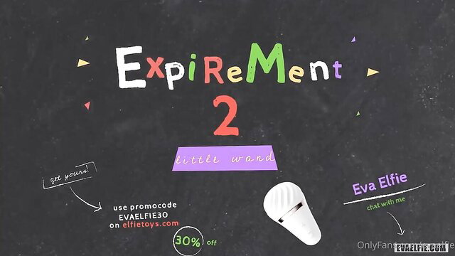 Eva Elfie Experiment 2 promo with Little Wand on OnlyFans