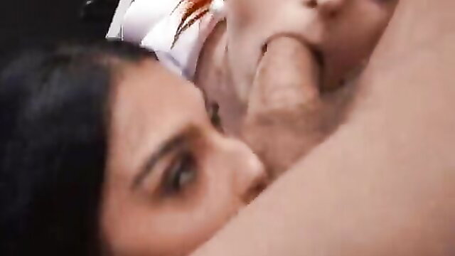 Abigaiil Morris closeup blowjob with intense eye contact