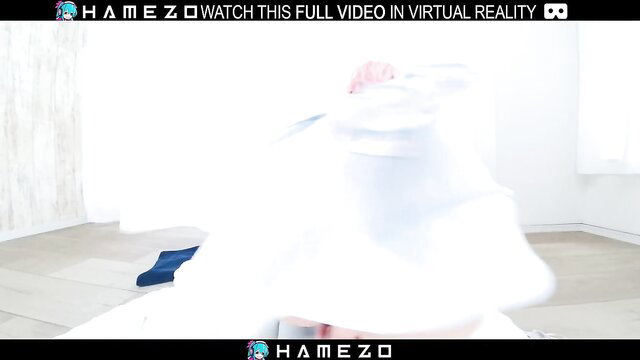 Dirty Mio blurred striptease in Hamezo VR trailer, sexy tease