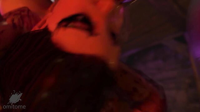 Betty's Dream Part 1 closeup of woman with open mouth in dim red lighting