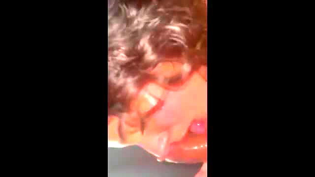 Teen Shreya closeup blowjob, lips on cock, saliva dripping