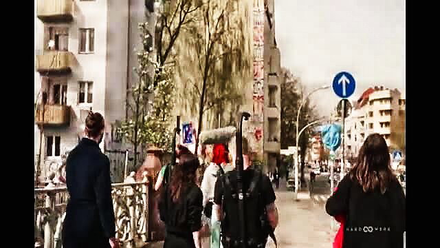 HardWerk Bitchcraft Bang making-of: group of alternative women walking urban street