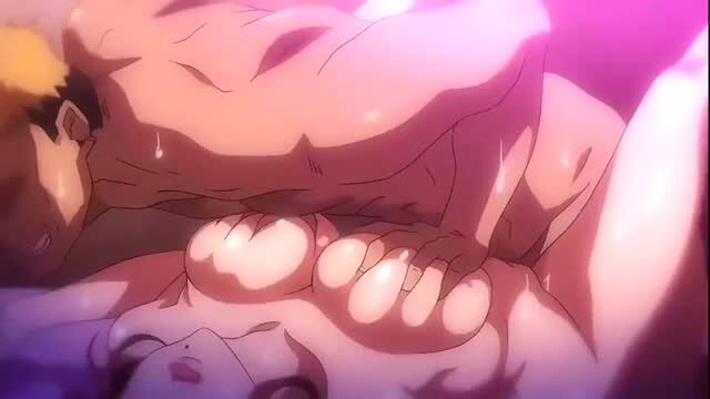 Muscular man mounting toned woman during intense hentai sex scene