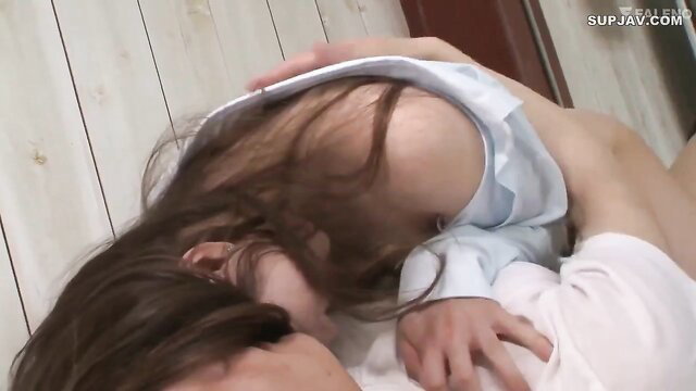 Moe Amatsuka JAV teacher fucked missionary, censored closeup