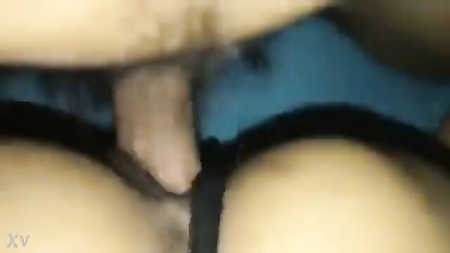 Miss Sasi 7 closeup of cock sliding between pale thighs in lingerie