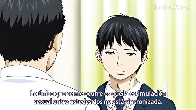 Netoraserare 01 anime boys in school uniforms discuss unsynchronized sexual stimulation
