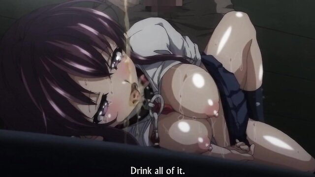 Chii-chan bound, lactating tits dripping milk in hentai video