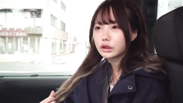 Ichika Matsumoto in car, cute Japanese face closeup, JAV softcore