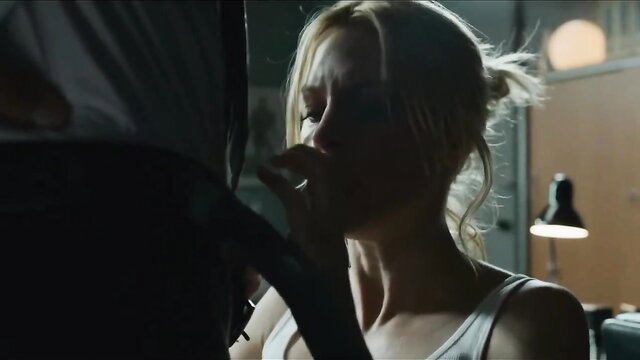 Blonde Macarena gives intense blowjob to Dr. Sandoval in movie scene