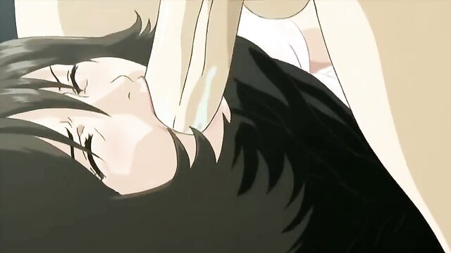 Hot anime vixen with big tits sucks cock in steamy hentai scene
