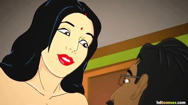 RB Indian Milf nude with man in hentai animation
