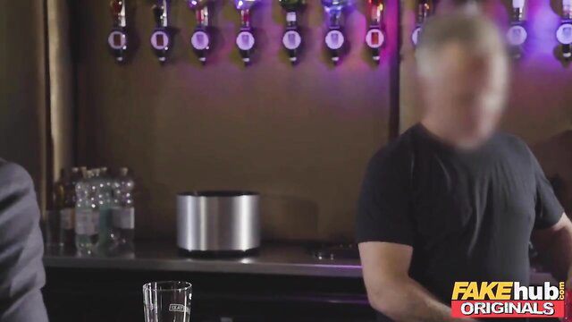 Karlie Simon hot threesome at bar with BBC creampie - Fakehub Originals