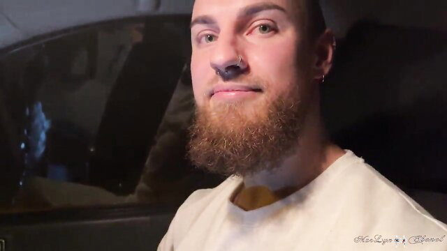 MarLyn Chenel bearded man in car, big tits cutie adult video thumbnail