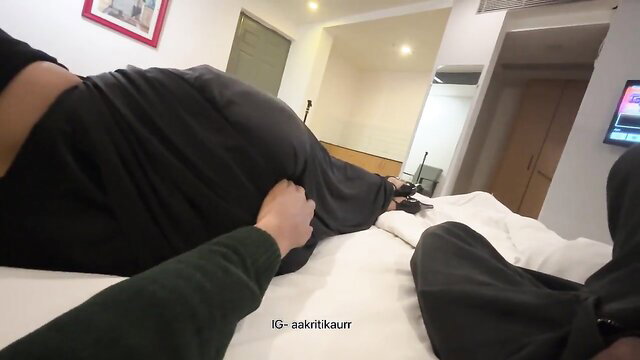 Indian stepsister fucked POV after wedding in black tracksuit