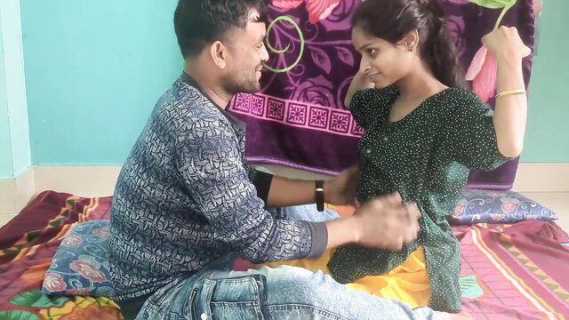 Indian Desi couple Parnita intimate lovemaking on bed