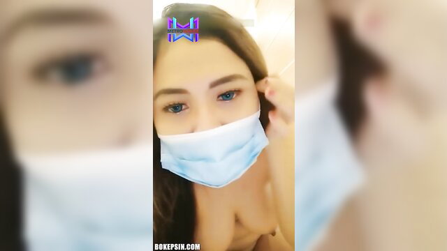 Asian beauty Sherly Dewi topless in mask, teasing brondong POV
