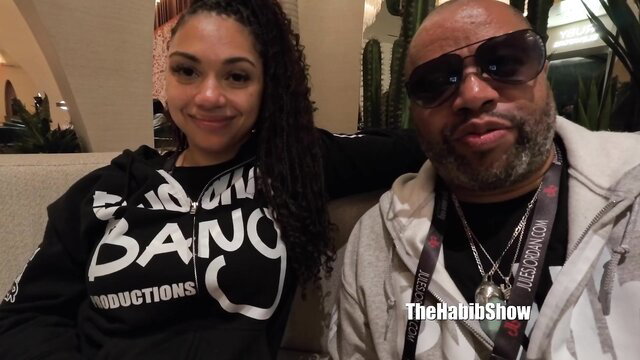 Honey Tsunami smiles with Prince Yashua on The Habib Show