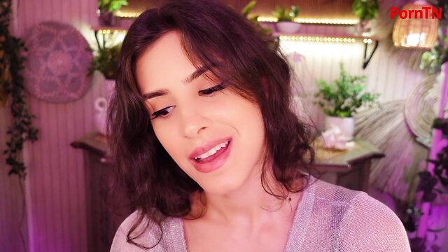 Irma La Dulce smirks seductively in sheer top, Delicious Surrender