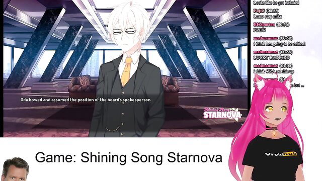 Petite VTuber LewdNeko in Shining Song Starnova Aki Route anime romance