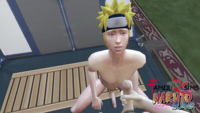 3D yaoi thumbnail of nude Naruto fingering himself from Sasuke Penalizes Naruto