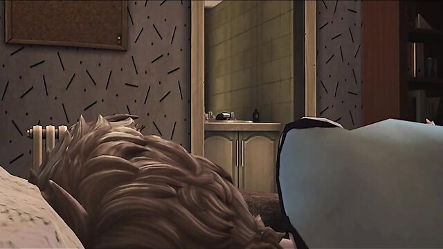 Sims 4 twink hairy ass bent over post-shower gay fuck