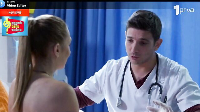 Nevena Stamenković as sexy nurse in Urgentni centar hospital scene