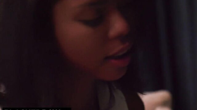 Nia Nacci closeup lips parted, stunning beauty in BlackedRaw BBC scene