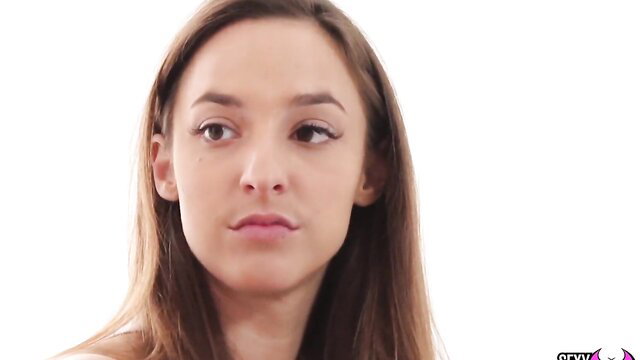 Amirah Adara closeup portrait with sultry gaze and glossy lips