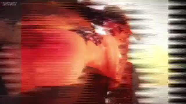 Tracer and A2 anime girls in intense blurred hard sex action