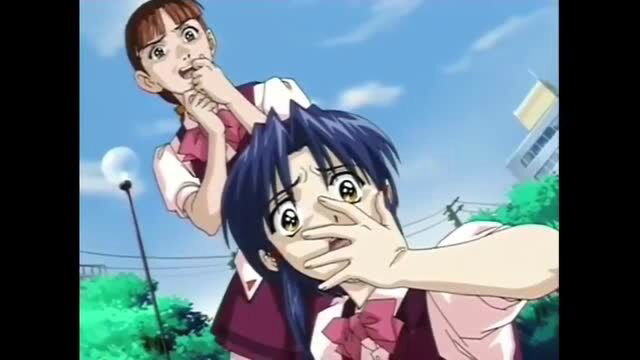 Ryuusei Tenshi Primaveil hentai girls shocked faces outdoors school uniforms